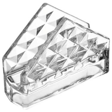Imagem de Porta guardanapo de cristal Diamond Lyor 12,5x4x9,5