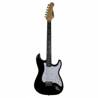 Imagem de Guitarra Elétrica Malibu EG22 Preta Premium Ideal Para Iniciantes Rock