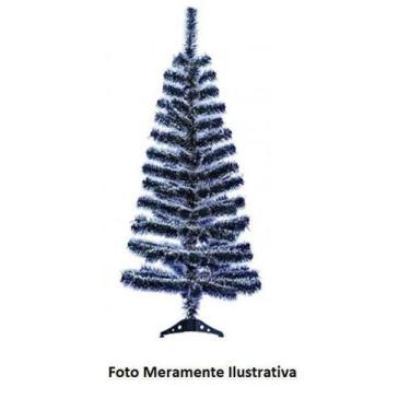 Imagem de Árvore de Natal com Galhos Verde Cheios de Neve - 120 cm - NATALKASA