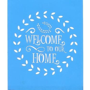 Imagem de Stencil Arte Fácil 18 X 23 CM - ST-839 Welcome To Our Home