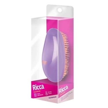 Imagem de Escova de Cabelo Flex Hair No 118 Cerdas Dupla Altura Roxa Ricca