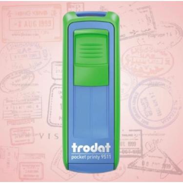 Imagem de Carimbo de bolso pocket Trodat, Verde