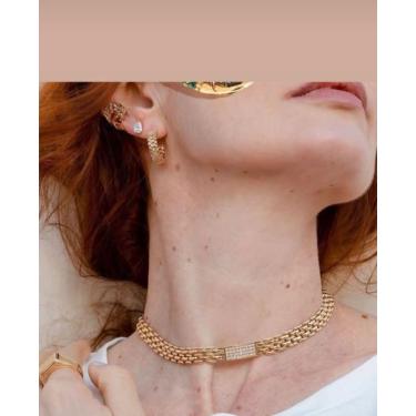 Imagem de Choker com microzircônias - Gataloca