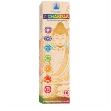 Imagem de Incenso Vila Zen Natural Sem Carvão - 7 Chakras