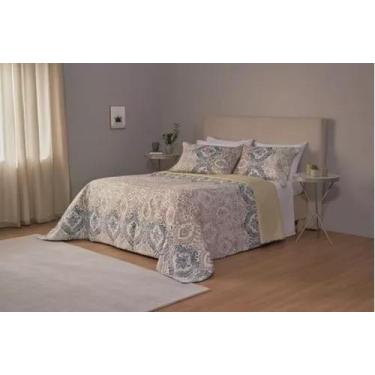 Imagem de Cobreleito Casal Dupla Face King Size Estampado Niterói 2,60m x 2,80m 
