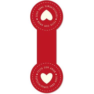 Imagem de Etiqueta Adesiva com AMOR 110X235MM PCT.C/10 - Packpel