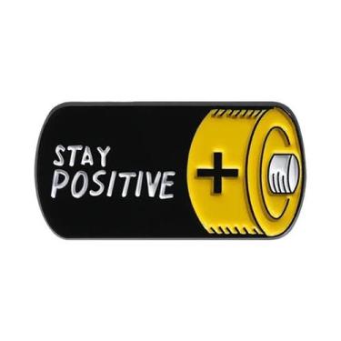 Imagem de Broches De Esmalte Com Desenhos Animados Positivos E Baterias, Design 