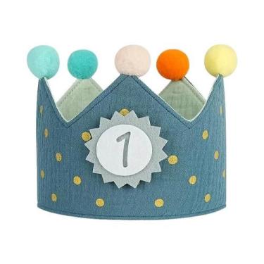 Imagem de Coroa De Tecido Para Aniversários, Festas, Celebrações, Halloween, Nat