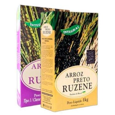 Imagem de Kit 2 Arroz Preto Ruzene: Piagui, Integral
