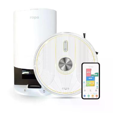 Imagem de Robô Aspirador Ropo Glass 5 Pro Branco - 220V