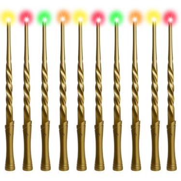 Imagem de Conjunto de Varinhas Mágicas CharmFields 10PCS Iluminadas 38cm
