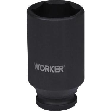 Imagem de Soquete de Impacto Worker Longo 32mm com Encaixe 1-2 em Cromo Molibdênio Fosfatizado 32MM