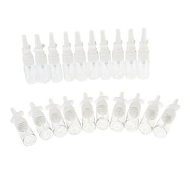 Imagem de Generic 20 frascos de nariz de plástico transparente vazio de 10 ml/15 ml/30 ml - 10 ml