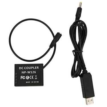 Imagem de Bateria falsa de decodificação completa da câmera, interface USB para adaptador de bateria falsa NP-W126 para Fuji X-T1 X-T2 X-T3 X-T10 X-T20 X-T30 X-Pro1 X-Pro2 X-Pro3