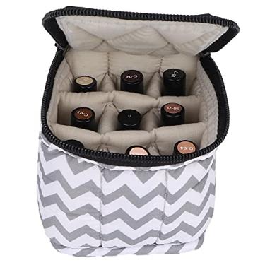 Imagem de Bolsa portátil de esmalte, tamanho apropriado 9 compartimentos bolsa de armazenamento de esmalte conveniente para carregar para o ar livre para casa para viagem por toda a vida