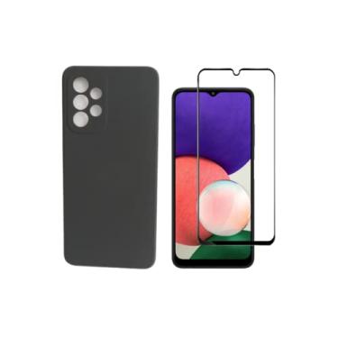 Imagem de Kit Capa Capinha Case Aveludada + Pelicula 3D 9D Para Samsung Galaxy A33 5G 6.4"