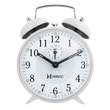 Imagem de Despertador A Corda Vintage Retro Antigo  2206-021 Branco