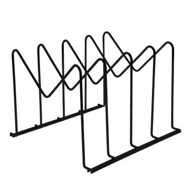 Imagem de Organizador Para Formas e Travessas Preto Fosco