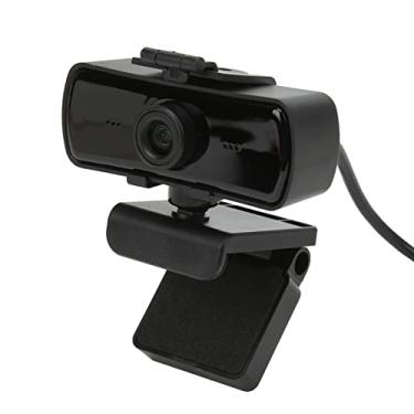 Imagem de Sanpyl Câmera HD Webcam, 1440P USB CMOS 360° Giratória PC Laptop Web Computer Camera, com microfone com cancelamento de ruído, para videoconferência e ensino