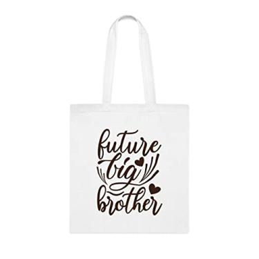 Imagem de Bolsa tote Future Big Brother, presente para Big Brother, presente para Big Brother, bolsa de ombro Big Brother, bolsas reutilizáveis Big Brother, presente para irmão mais velho do
