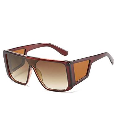 Imagem de Óculos de Sol Quadrado Feminino Grandes Grandes Óculos de Sol Flat Top Feminino Vintage Retro Sombras para Mulheres Homens UV400,3,China