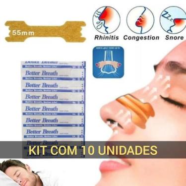 Imagem de Respire Melhor 10 Unidades Dilatador Nasal Ajuda A Reduzir O - Breath