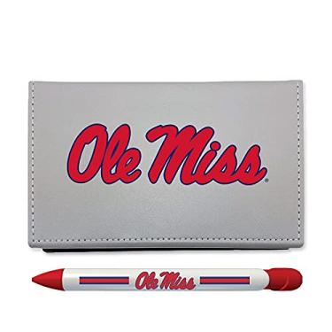 Imagem de Conjunto de mesa Ole Miss Sticky Note com caneta de mensagem giratória (2214)