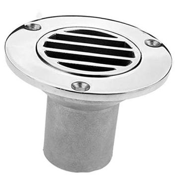 Imagem de VIGORWORK Yacht Aço Inoxidável 1-1/2 Polegada 38 mm Tubo Barco Deck Drenagem Piso Deck Acessórios de Drenagem para Barcos a Remo de Barcos Acessórios Marinhos