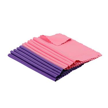 Imagem de ColorYourLife Pacote com 10 panos de limpeza de microfibra para smartphone, laptop, computador, tablet, câmera, lentes, monitor LCD, TV, óptica, etc. em embalagem de varejo