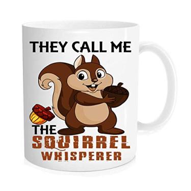 Imagem de Caneca de café engraçada – Caneca de esquilo, canecas de esquilo, canecas de aniversário para amigos da família, para marido, esposa, mãe, pai, ele, seus homens, papai, xícara inspiradora – Caneca de 325 ml