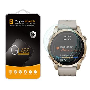 Imagem de Supershieldz (Pacote com 3) Projetado para Garmin Fenix 7S/Fenix 7S Solar/Fenix 7S Sapphire Solar (42 mm), protetor de tela de vidro temperado, antiarranhões, sem bolhas