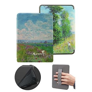 Imagem de Capa macia apenas para Kindle 11ª geração 2022, capa protetora com alça de mão e despertar/hibernar automático, capa à prova d'água não adequada para Kindle de 11ª geração Paperwhite