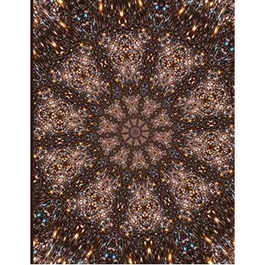 Imagem de Fractal Space Photo Art Notebook: NASA Hubble Caldwell 86 Galaxy #1: A fractal image notebook made from a photo of space taken from the NASA Hubble, and filled with college ruled paper.