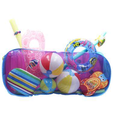 Imagem de POOL BLASTER Bolsa de piscina Water Tech – Armazenamento de piscina versátil para boias, bolas, brinquedos infláveis, acessórios de pátio – reforçada reforçada para uso pesado na lateral da piscina, cerca ou em pé livre