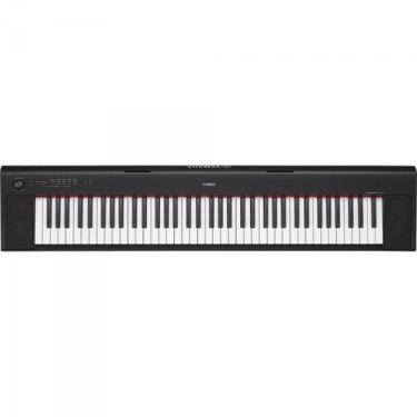 Teclado Infantil Casio SA-76 Preto com Laranja 44 Teclas