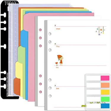 Imagem de Refil de papel A5 A6, Weekly Planner, A5