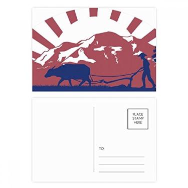 Imagem de Cartão postal tailandês cultura alfandegária Reino da Tailândia, conjunto de cartões postais de aniversário