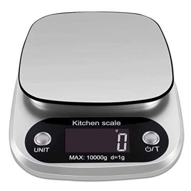 Imagem de balança de comida digital balança de cozinha digital de aço inoxidável cozinha doméstica assar balanças de comida eletrônicas pesando