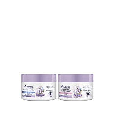 Imagem de Kit Arvensis Cachinhos Naturais Máscara Crespos e Crespíssimos + Geléia Ativadora - 250g