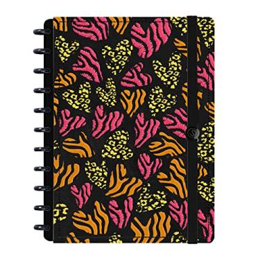 Imagem de Caderno De Disco ISCOOL Inteligente G Tropical Corações