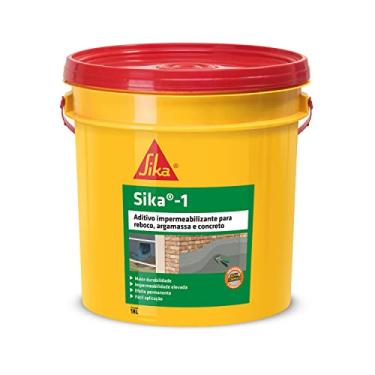 Imagem de Sika- Aditivo impermeabilizante - Sika-1 amarelo - Argamassa e concreto - Uso Fácil - Balde 18L