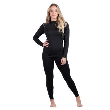 Imagem de Conjunto Térmico Blusa Calça Segunda Pele Roupa Frio Proteção UV-Unissex