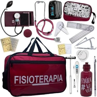 Imagem de Kit Bolsa Fisioterapia Acadêmico Goniômetro Martelo Buck Fita Antropométrica Completo Pa Med