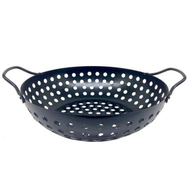 Imagem de Panela Grelha Wok Antiaderente Churrasqueira Legumes Prana