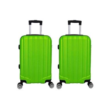 Imagem de Mala De Bordo 2 Peças ABS 4 Rodas XH-A122 Verde Claro Prizi
