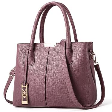 Imagem de COCIFER Bolsas e bolsas femininas de ombro com alça superior, C, roxo, Medium