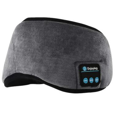 Imagem de Máscara de Sono Para Viagem Música Bluetooth Máscara de Olho Para Dormir (cinza)