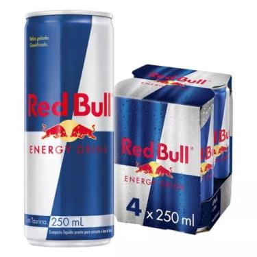 Imagem de Pack Energético Red Bull Lata 4 Unidades 250ml Cada