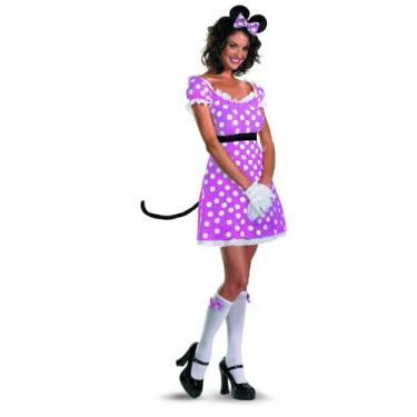 Imagem de Fantasia da Minnie Mouse Disguise da Disney Mickey Mouse Clubhouse, Rosa/branco/preto, Small/4-6