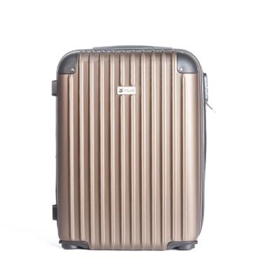 Imagem de Mala de Bordo Expansível Giratória: Viagem com Estilo e Praticidade, 360º, Anac, Anti-Furto, Capacidade 10kg, Kit Fibra, Zíper Premium. (MARROM)